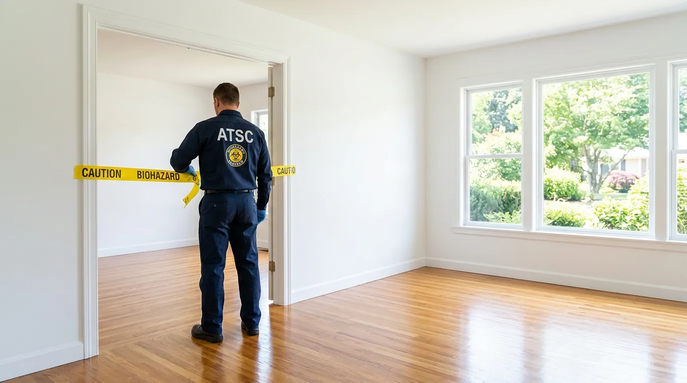 Certified biohazard cleanup crew performing Decomposition Cleanup in Longboat Key